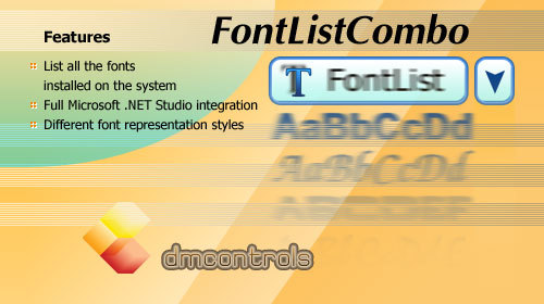 DMControls.FontListCombo .NET control Screenshot